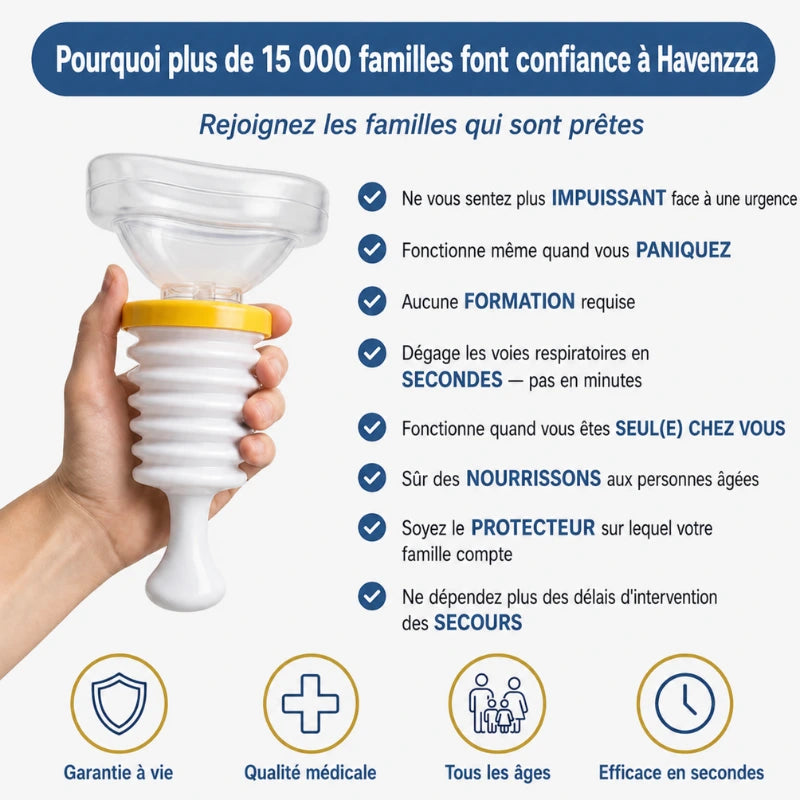 Havenzza™ | Protégez vos proches, même quand Heimlich ne suffit plus